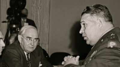 NARRATOR: At the hearing,
the Senate accepts
Groves' declaration - Hiroshima and Nagasaki: 75 Years Later