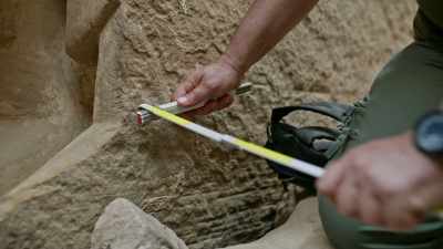 [narrator] Based on the
direction of the cracks, - Ancient Armageddon