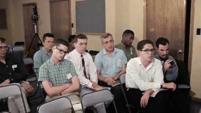 Narrator:
BELIEVING THAT CHALLENGING
SEGREGATION PEACEFULLY - America in Color