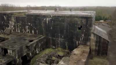 Narrator: Blockhaus is located
110 miles from london, - Secret Nazi Ruins