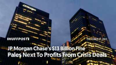 [narrator] But JPMorgan
Chase's caring image - The New Corporation: The Unfortunately Necessary Sequel