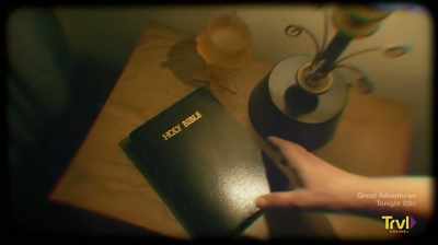 NARRATOR: Carmen grabs her
bedside Bible - Devil's Road: The True Story of Ed and Lorraine Warren