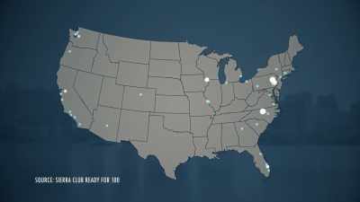 NARRATOR: Commitments to
renewable energy are being
made around the country. - Paris to Pittsburgh