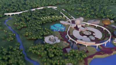 NARRATOR: Five miles away at Epcot, - Magic of Disney's Animal Kingdom
