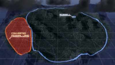 [narrator]  Five miles
 from Russell's position, - Expedition Bigfoot