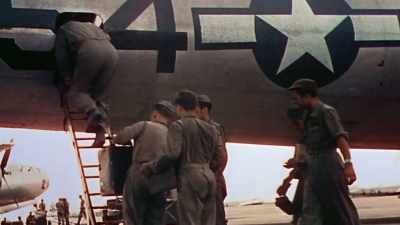 NARRATOR: For the first time,
they are flying untethered - The Pacific War in Color