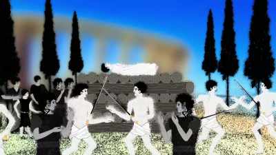 NARRATOR: Gladiator fights
began in the Fourth Century BC. - Lost Treasures of Rome