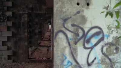 [narrator]
Graffiti-littered terraces - Mysteries of the Abandoned