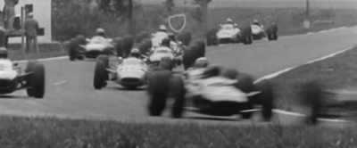 NARRATOR: Gurney won again
at the season-ending - Brabham