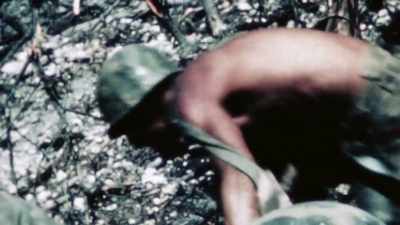 NARRATOR: Haggerty stumbles
back with shrapnel wounds - The Pacific War in Color