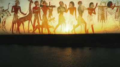 Narrator:
Harnessing the river nile
as an ancient superhighway, - Lost Kingdom of the Black Pharaohs