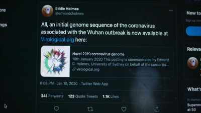 Narrator: Holmes posts
it on twitter in what - The Vaccine: Conquering COVID