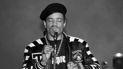  Narrator: In 1985, ice-t's
 rap career was taking off, - Origins of Hip Hop