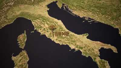 NARRATOR: In central Rome,
on the Palatine Hill, - Lost Treasures of Rome