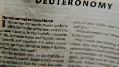Narrator: In Deuteronomy
chapter 8, verse 20, - God Code