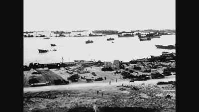 [narrator] In five days,
the beaches were fully secured - World War II: Race to Victory