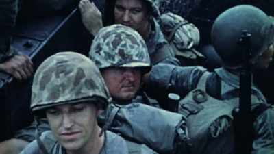 Narrator:
IN THE UNPREDICTABLE PACIFIC, - The Pacific War in Color
