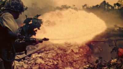 NARRATOR: In their
third year of war, - The Pacific War in Color