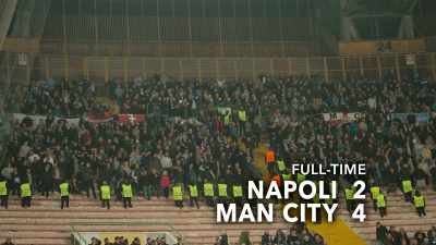 [narrator] It's a decisive 4-2 victory
away from home. - All or Nothing: Manchester City