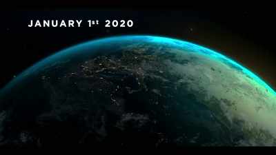 [narrator] It's January 1st,
and on the day it is born - Death to 2020