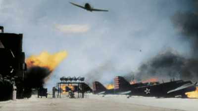 Narrator: JAPAN'S ATTACK
ON PEARL HARBOR - America in Color