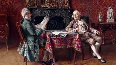 Narrator: Just a few days
before Franklin was scheduled - Benjamin Franklin