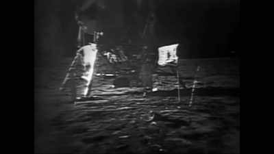 Narrator: Live tv coverage
of armstrong and aldrin - Apollo: The Forgotten Films