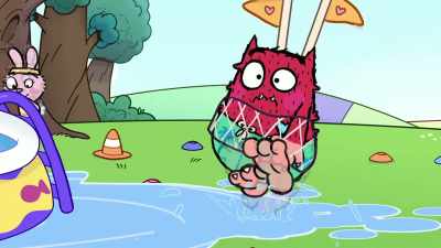 - [Narrator] Love
Monster realizes that - Love Monster