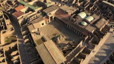 NARRATOR:
Matching the stamp to others in Pompeii - Lost Treasures of Rome