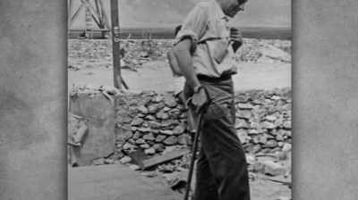 NARRATOR: Meanwhile,
Philip Morrison
searches the city - Hiroshima and Nagasaki: 75 Years Later