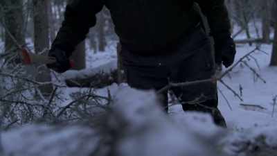 NARRATOR: Michael Manzo is
breaking trail to reach a - Life Below Zero: Next Generation