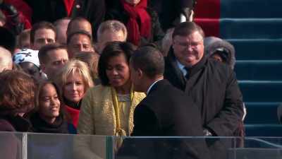 [narrator]
Michelle travelled farther - First Ladies