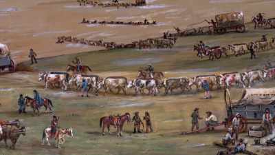 Narrator: More than
a million cattle and sheep - The American Buffalo