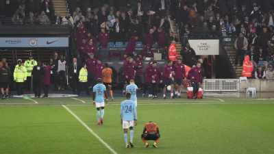 [narrator] Neither side is able to break
the deadlock, - All or Nothing: Manchester City