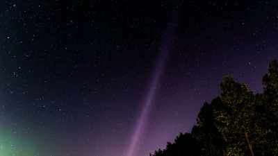 Narrator: NICHOLS' EXPERIMENT
MIMICS THE AURORA, - Strange Evidence
