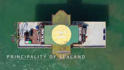[narrator] On
an artificial island
known as Sealand - Mysteries of the Abandoned