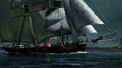 Narrator: On October 27,
he was on board the "Reprisal," - Benjamin Franklin