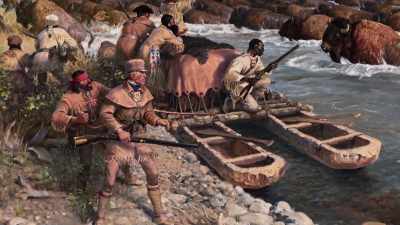 Narrator: On their return trip
from the Pacific Ocean, - The American Buffalo