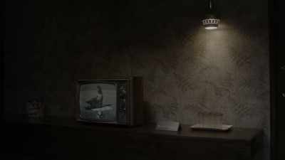 Narrator on TV:
Although she does not
yet feel it, - Room 104