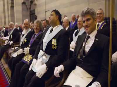 [narrator] Once the laughter's subsided, - Inside the Freemasons