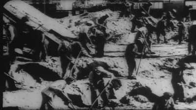 Narrator: Organization todt
puts thousands to work digging, - Secret Nazi Ruins