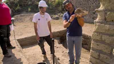 NARRATOR:
Pompeii is slowly giving up its secrets, - Lost Treasures of Rome