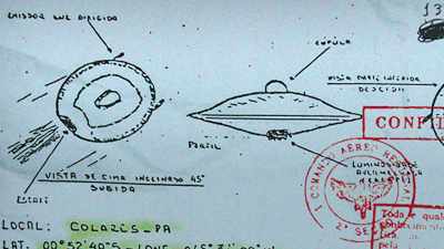 NARRATOR: Previously classified 
 Brazilian Air Force documents - Moment of Contact