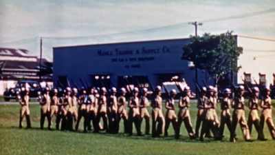NARRATOR: Robert Brown
admits his own American forces - The Pacific War in Color