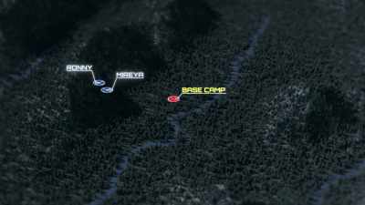 [narrator]  Ronny and Mireya
 are a mile and a half
 from their base camp - Expedition Bigfoot