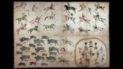 Narrator: Some 30 tribes
converged on the Great Plains - The American Buffalo