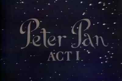             Narrator:           
     SOME SAY THAT AS WE GROW UP - Peter Pan