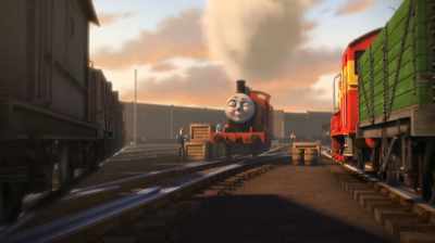 [narrator] That morning, James had arrived - Thomas & Friends: Journey Beyond Sodor