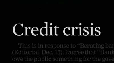 [narrator] The 2008
financial crisis - The New Corporation: The Unfortunately Necessary Sequel
