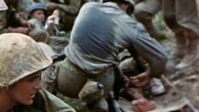 NARRATOR: The Americans
realize that Sugar Loaf is the - The Pacific War in Color